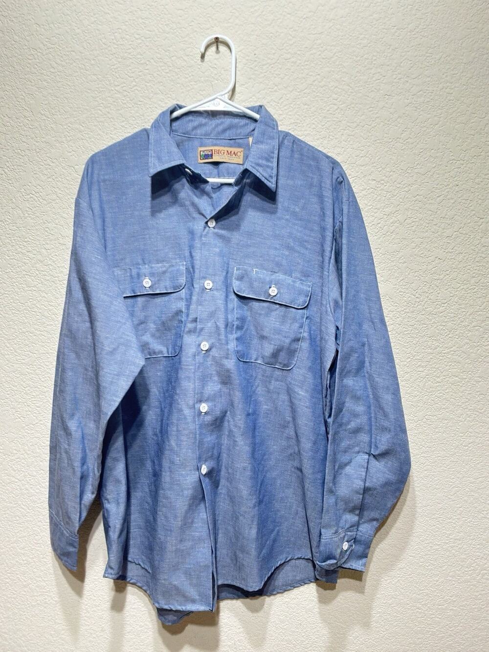 Vintage Big Mac Shirt Blue Large